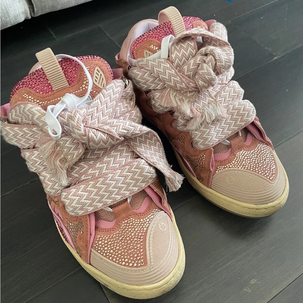 Pink lanvin sneakers